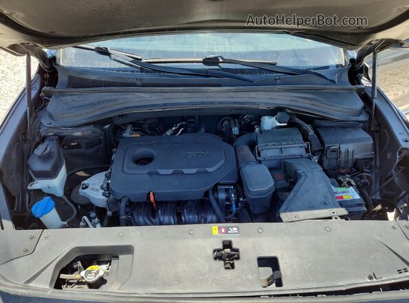 5NMS33AD7KH042123 2019 HYUNDAI SANTA Black ძრავის განყოფილების ხედი