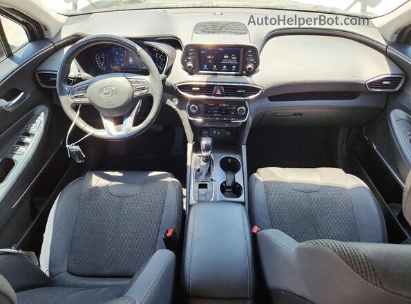 5NMS33AD7KH042123 2019 HYUNDAI SANTA Black წინა პანელის ხედი