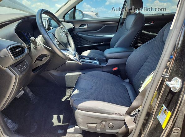 5NMS33AD7KH042123 2019 HYUNDAI SANTA Black წინა სალონის ხედი