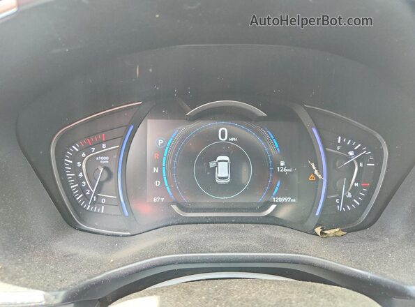 5NMS33AD7LH201661 2020 HYUNDAI SANTA Gray Вид щитка приладів