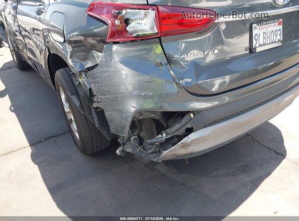 5NMS33AD7LH260306 2020 HYUNDAI SANTA FE Gray Դիմացի տեսք