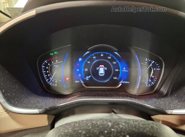 5NMS33AD8KH024178 2019 HYUNDAI SANTA White Vista del cuadro de instrumentos