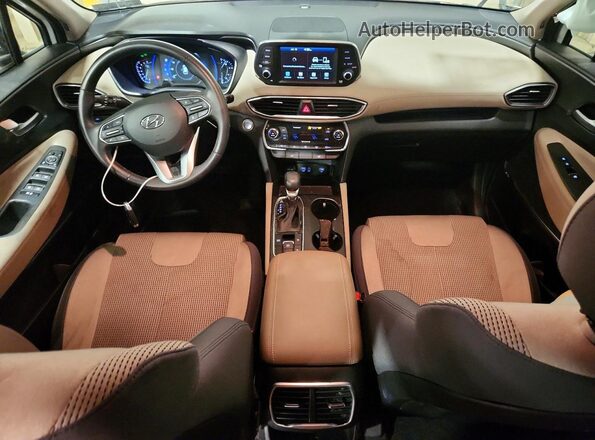 5NMS33AD8KH024178 2019 HYUNDAI SANTA White Vista del salpicadero