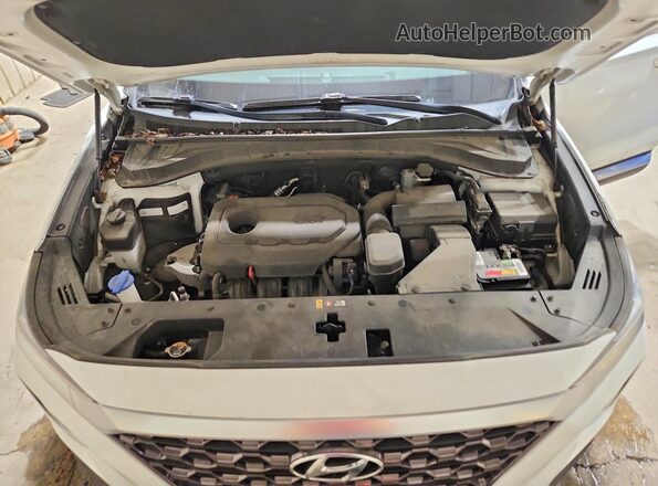 5NMS33AD8KH024178 2019 HYUNDAI SANTA White Vista del compartimento del motor