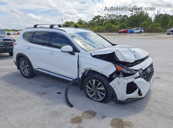5NMS33AD8KH059321 2019 HYUNDAI SANTA White Przód prawy