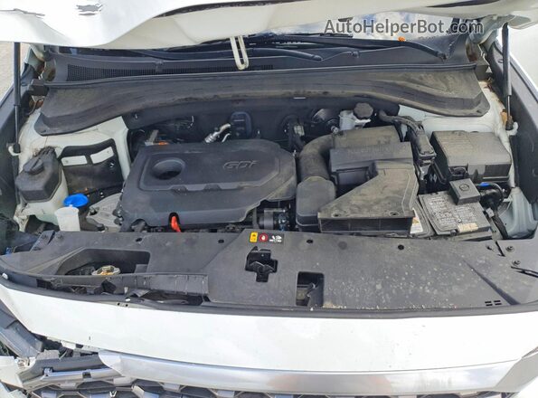 5NMS33AD8KH059321 2019 HYUNDAI SANTA White Widok komory silnika