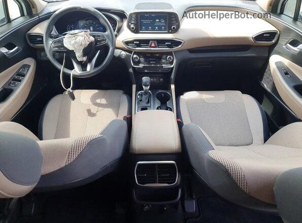 5NMS33AD8KH059321 2019 HYUNDAI SANTA White Widok deski rozdzielczej