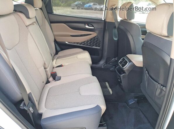 5NMS33AD8KH059321 2019 HYUNDAI SANTA White Widok wnętrza z tyłu