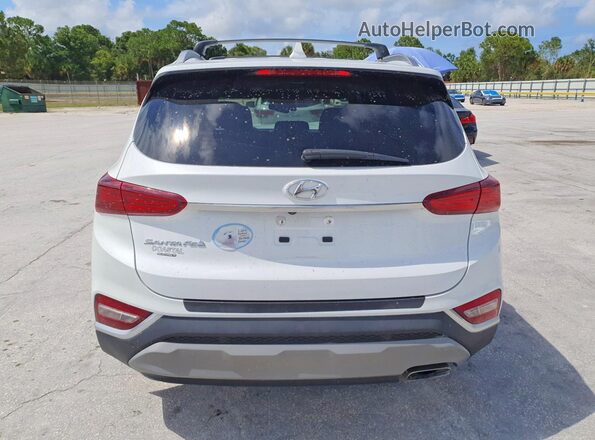 5NMS33AD8KH059321 2019 HYUNDAI SANTA White Widok z tyłu