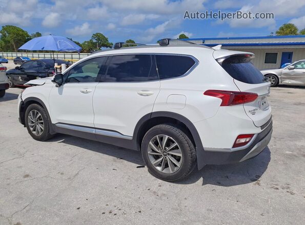 5NMS33AD8KH059321 2019 HYUNDAI SANTA White Tył lewy