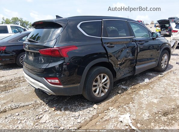 5NMS33AD8KH128282 2019 HYUNDAI SANTA FE Black Tył prawy