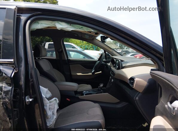 5NMS33AD8KH128282 2019 HYUNDAI SANTA FE Black Widok wnętrza z przodu