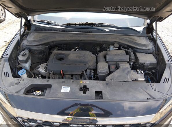 5NMS33AD8KH128282 2019 HYUNDAI SANTA FE Black Widok z tyłu