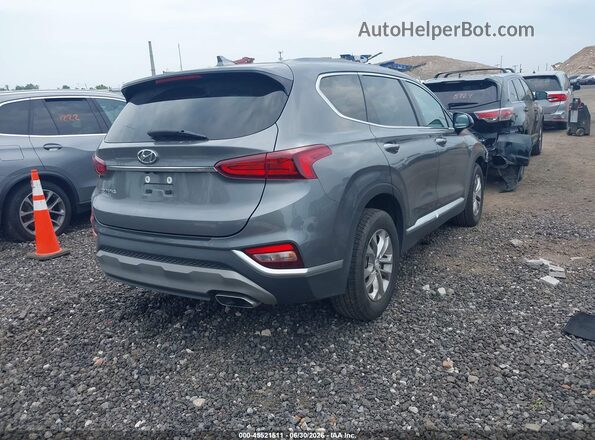 5NMS33AD9KH128503 2019 HYUNDAI SANTA FE Gray Задня права чверть