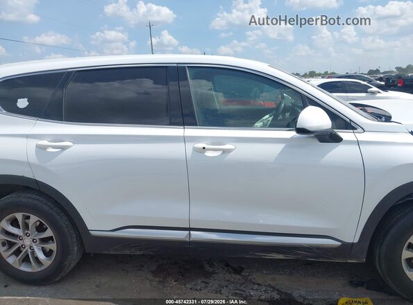 5NMS33ADXKH016955 2019 HYUNDAI SANTA FE White Սալոնի 360 աստիճան տեսք