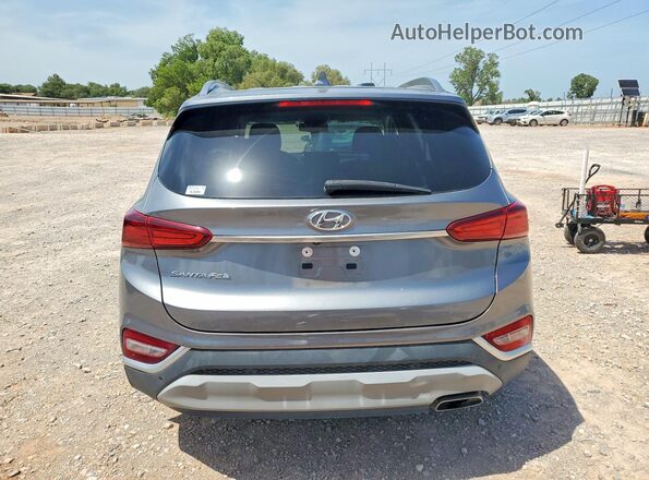 5NMS33ADXKH054816 2019 HYUNDAI SANTA Gray უკანა ხედი