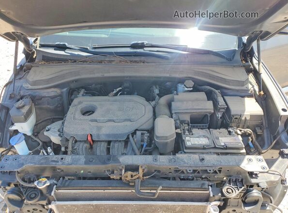 5NMS33ADXKH054816 2019 HYUNDAI SANTA Gray ძრავის განყოფილების ხედი