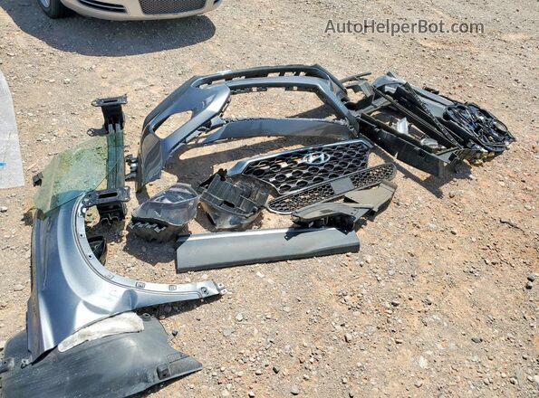 5NMS33ADXKH054816 2019 HYUNDAI SANTA Gray VIN კოდის სტიკერის ხედი