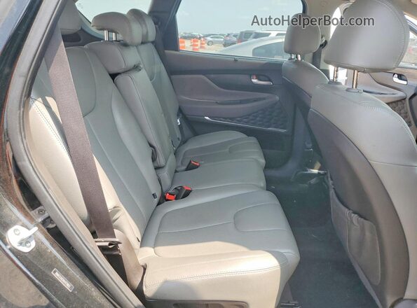 5NMS33ADXKH078601 2019 HYUNDAI SANTA Charcoal Vista interior trasera