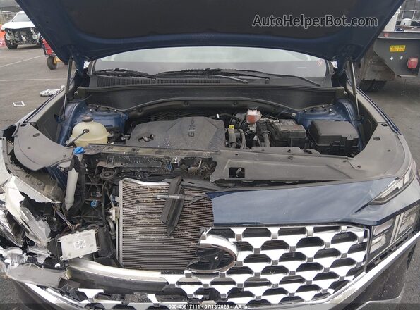 5NMS34AJ0NH406866 2022 HYUNDAI SANTA FE Синий Вид сзади