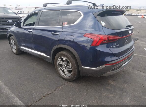 5NMS34AJ0NH406866 2022 HYUNDAI SANTA FE Синий Задняя левая четверть