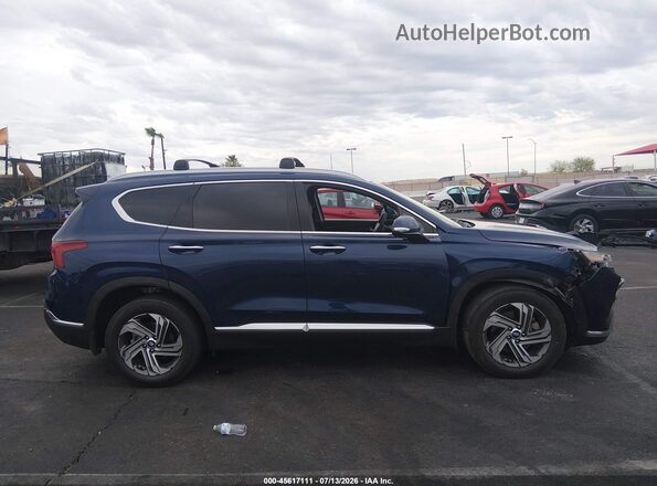 5NMS34AJ0NH406866 2022 HYUNDAI SANTA FE Синий Вид задней части салона