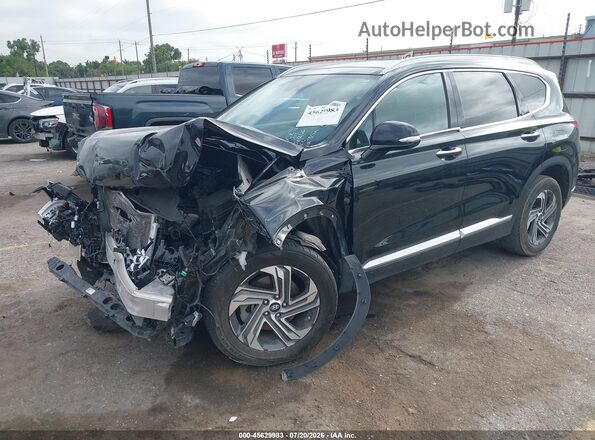 5NMS34AJ0NH438152 2022 HYUNDAI SANTA FE Black Vista tres cuartos delantera izquierda