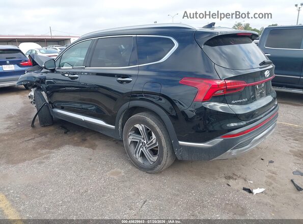 5NMS34AJ0NH438152 2022 HYUNDAI SANTA FE Black Trasero izquierdo