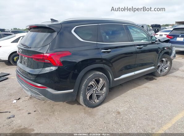 5NMS34AJ0NH438152 2022 HYUNDAI SANTA FE Black Trasero derecho