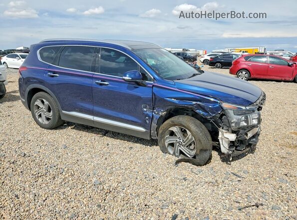 5NMS34AJ2MH311580 2021 HYUNDAI SANTA Синий Передняя правая четверть