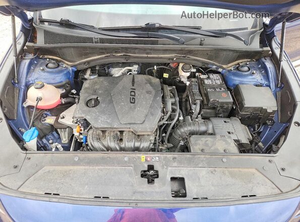 5NMS34AJ2MH333546 2021 HYUNDAI SANTA Blue Շարժիչի բաժամունքի տեսք