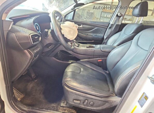 5NMS34AJ2MH341775 2021 HYUNDAI SANTA White წინა სალონის ხედი
