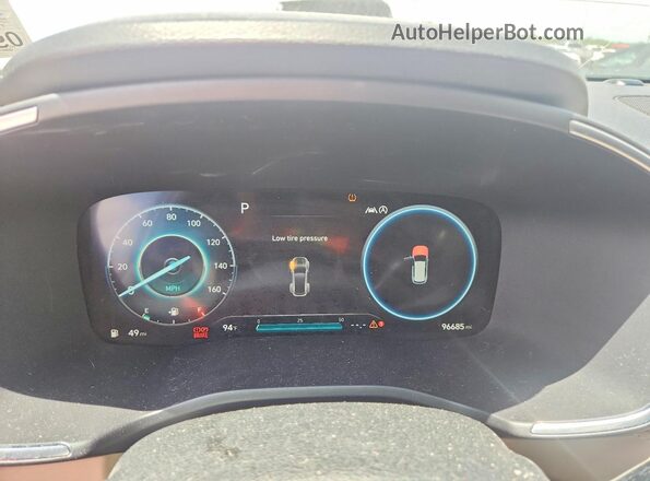 5NMS34AJ4MH334424 2021 HYUNDAI SANTA White Սարքավորումների վահանակի տեսք