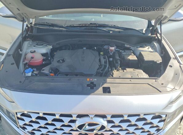 5NMS34AJ9NH475586 2022 HYUNDAI SANTA Silver Vista del compartimento del motor