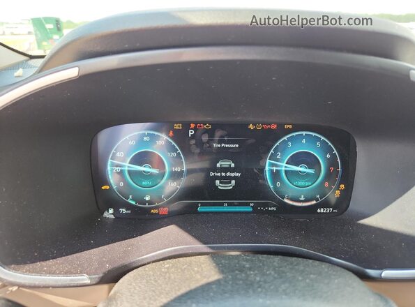 5NMS34AJXPH575702 2023 HYUNDAI SANTA Black Vista del cuadro de instrumentos