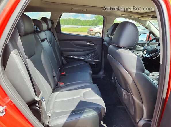 5NMS3CAA0LH184319 2020 HYUNDAI SANTA Orange Հետևի նստատեղերի տեսք
