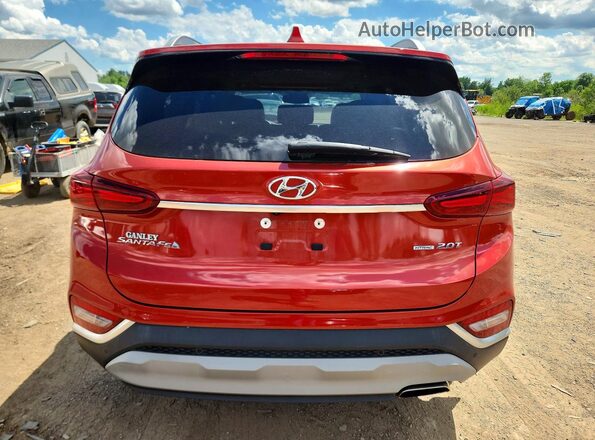 5NMS3CAA0LH184319 2020 HYUNDAI SANTA Orange Հետևի տեսք