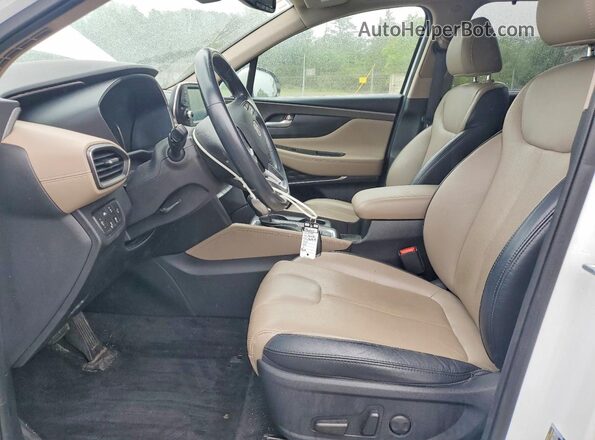 5NMS3CAA2LH299679 2020 HYUNDAI SANTA White Vista interior delantera
