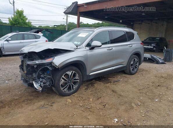 5NMS3CAA2LH302077 2020 HYUNDAI SANTA FE Gray Առջևի ձախ երեք քառորդ տեսարան
