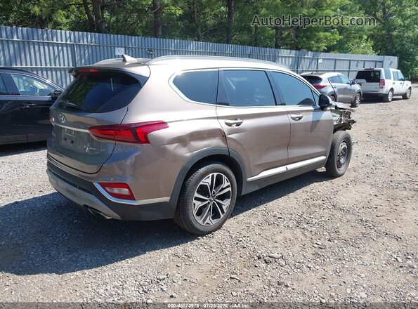 5NMS3CAA3LH207480 2020 HYUNDAI SANTA FE Бежевый Задняя правая четверть