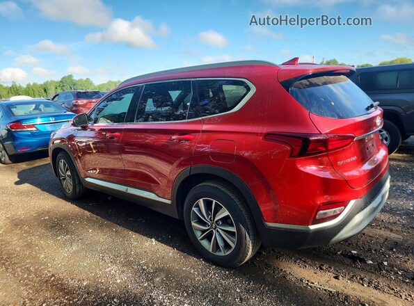 5NMS3CAA4KH090913 2019 HYUNDAI SANTA Burgundy უკანა მარცხენა