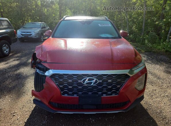 5NMS3CAA4KH090913 2019 HYUNDAI SANTA Burgundy წინა ხედი