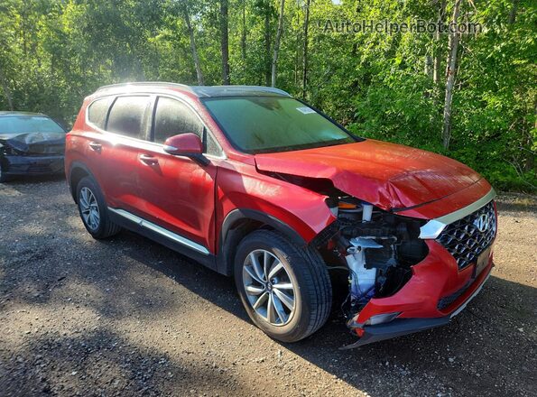 5NMS3CAA4KH090913 2019 HYUNDAI SANTA Burgundy წინა მარჯვენა