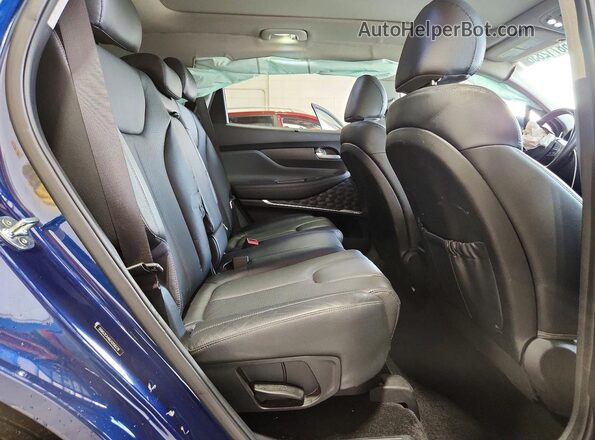 5NMS3CAA6LH259279 2020 HYUNDAI SANTA Blue Rear interior view