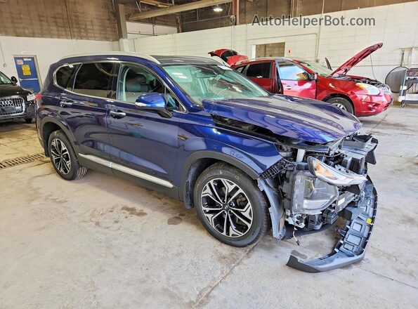 5NMS3CAA6LH259279 2020 HYUNDAI SANTA Blue Front right