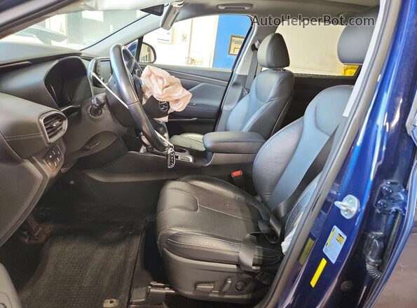5NMS3CAA6LH259279 2020 HYUNDAI SANTA Blue Front interior view