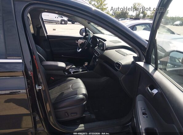 5NMS3CAA7LH248338 2020 HYUNDAI SANTA FE Black Front interior view