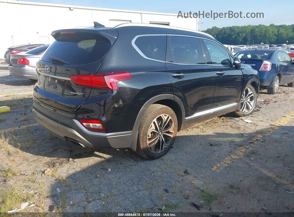 5NMS3CAAXLH294181 2020 HYUNDAI SANTA FE Черный Задняя правая четверть