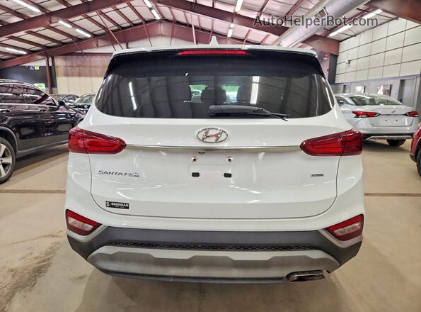 5NMS3CAD0KH007696 2019 HYUNDAI SANTA White უკანა ხედი