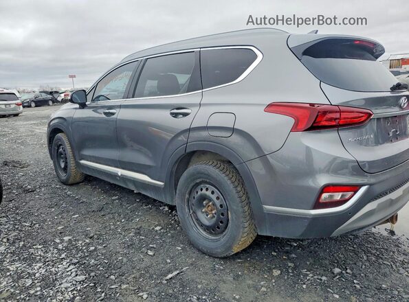 5NMS3CAD2KH007912 2019 HYUNDAI SANTA Gray Trasero izquierdo